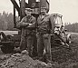 1974 - Pan Hach a pan Krejčí - Agrotechnické úpravy pozemků směrem k Železnému Újezdu.