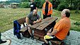Stavba pergoly v klubu v Přešíně 14. a 20. 7. 2019