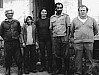 1978 - Pracovníci družstva v Zahrádce. Zleva manželé Horvátovi, Marta a Tonda Karolyovi a Milouš Chodora