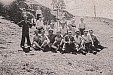 1944 - Mládež na Morávku, Augustin sedí druhý zprava
