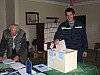 Volby do evropského parlamentu 6.6.2009 v hasičské zbrojnici v Zahrádce.