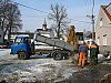 15:23 Oprava prasklého vodovodního potrubí v Čečovicích 8.2.2012