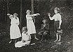 1934 Školní besídka v přešínské škole - Letěla husička