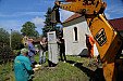 Instalace kamenů s pamětními deskami padlým v první světové válce v Měrčíně 15.5.2017